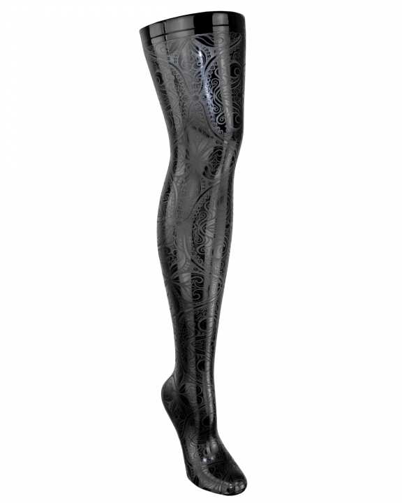 Stockings damask easy-to-dress Latex Laser Edition